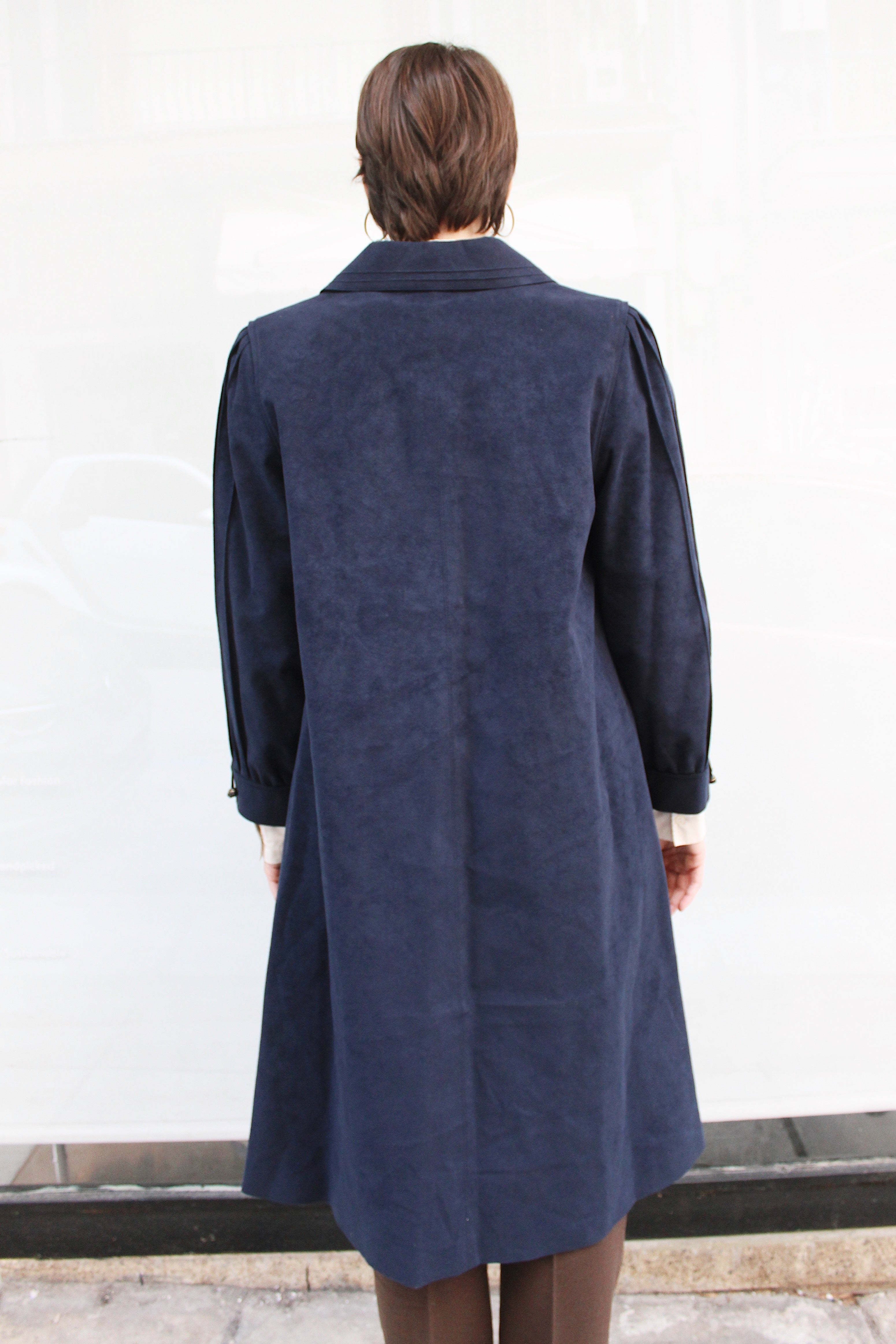 Navy Blue Trench Coat