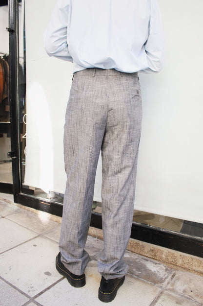 Gray Pleated Pants