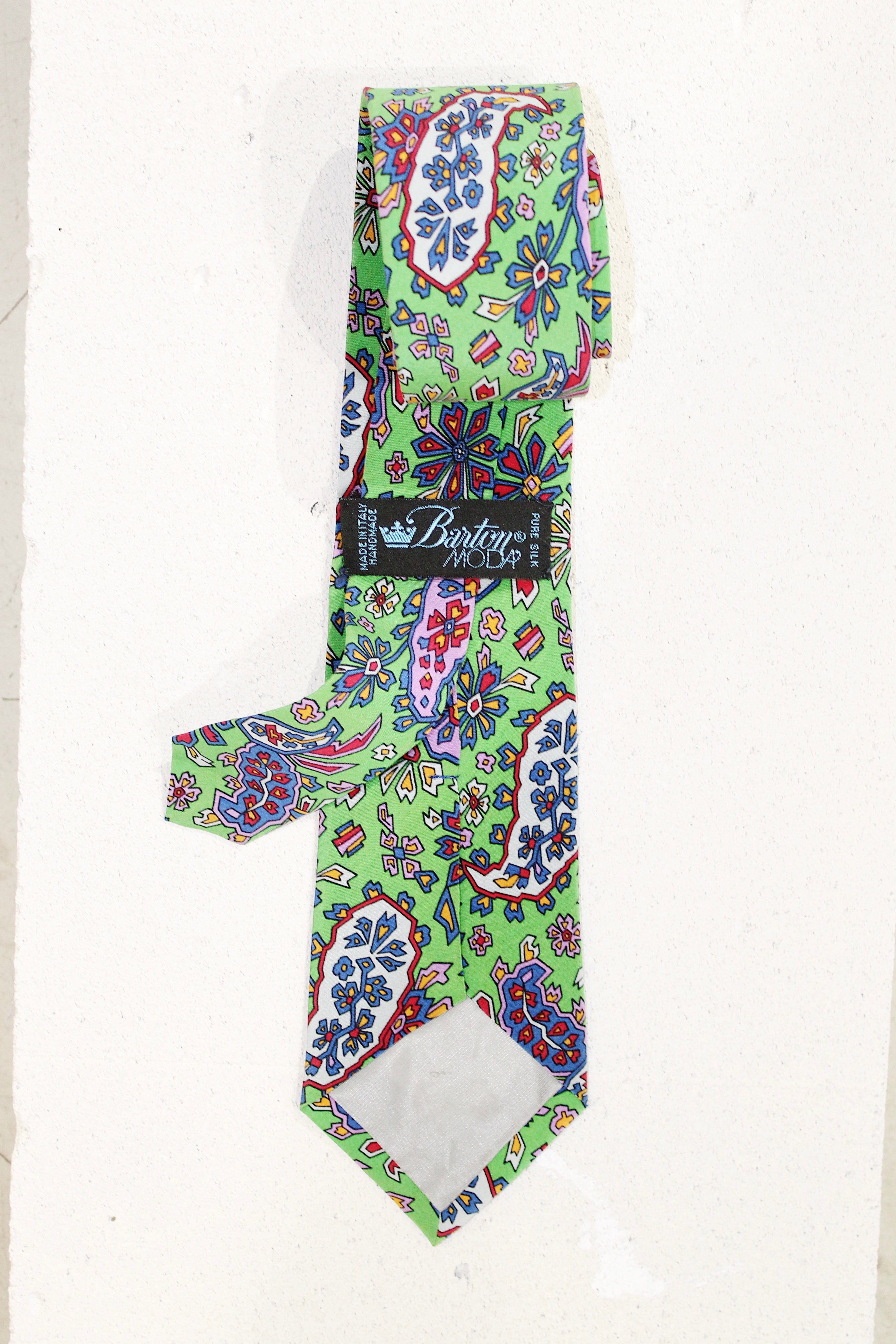 GEOMETRIC SILK TIE