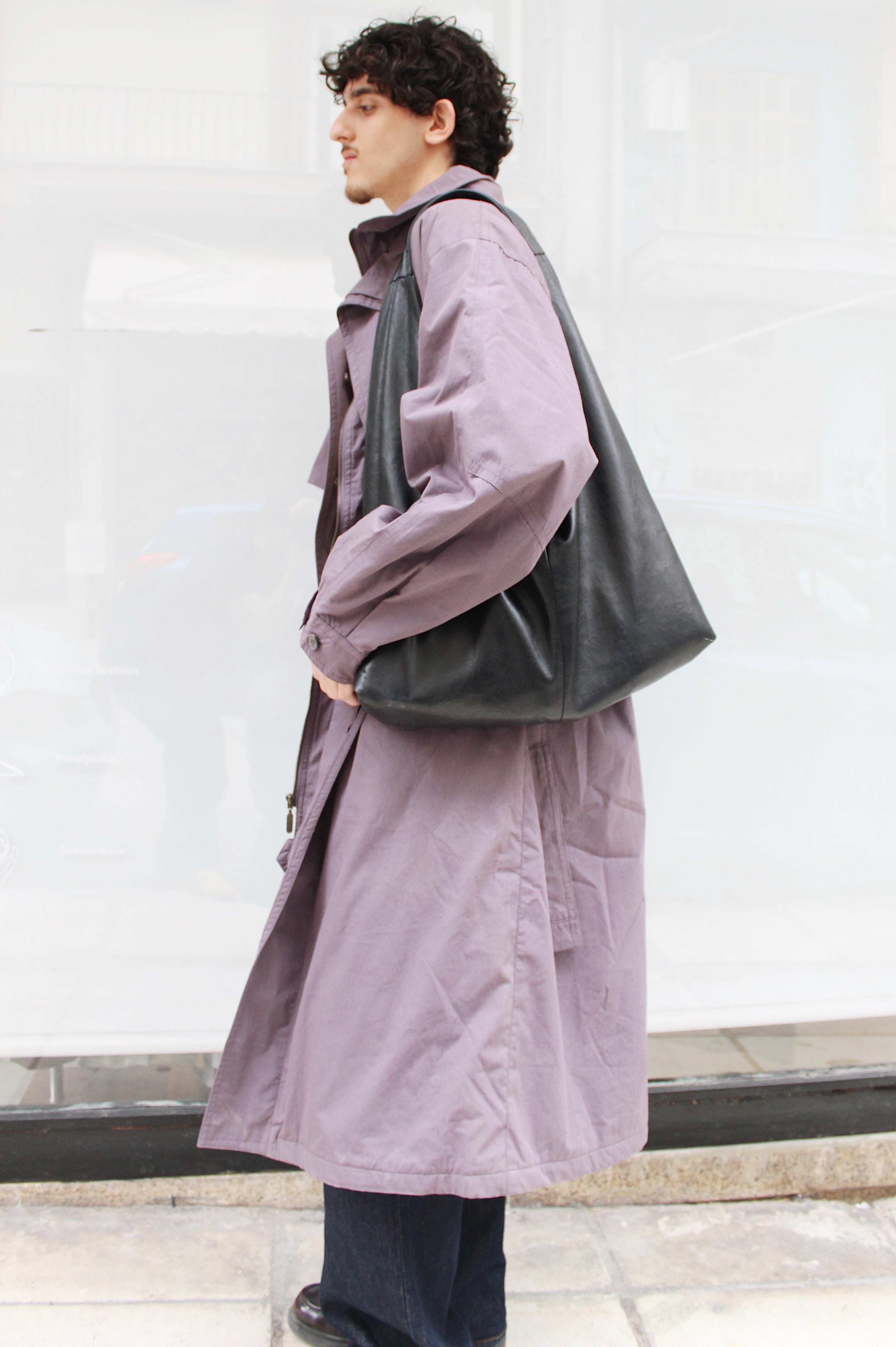 Purple Maxi Trench Coat
