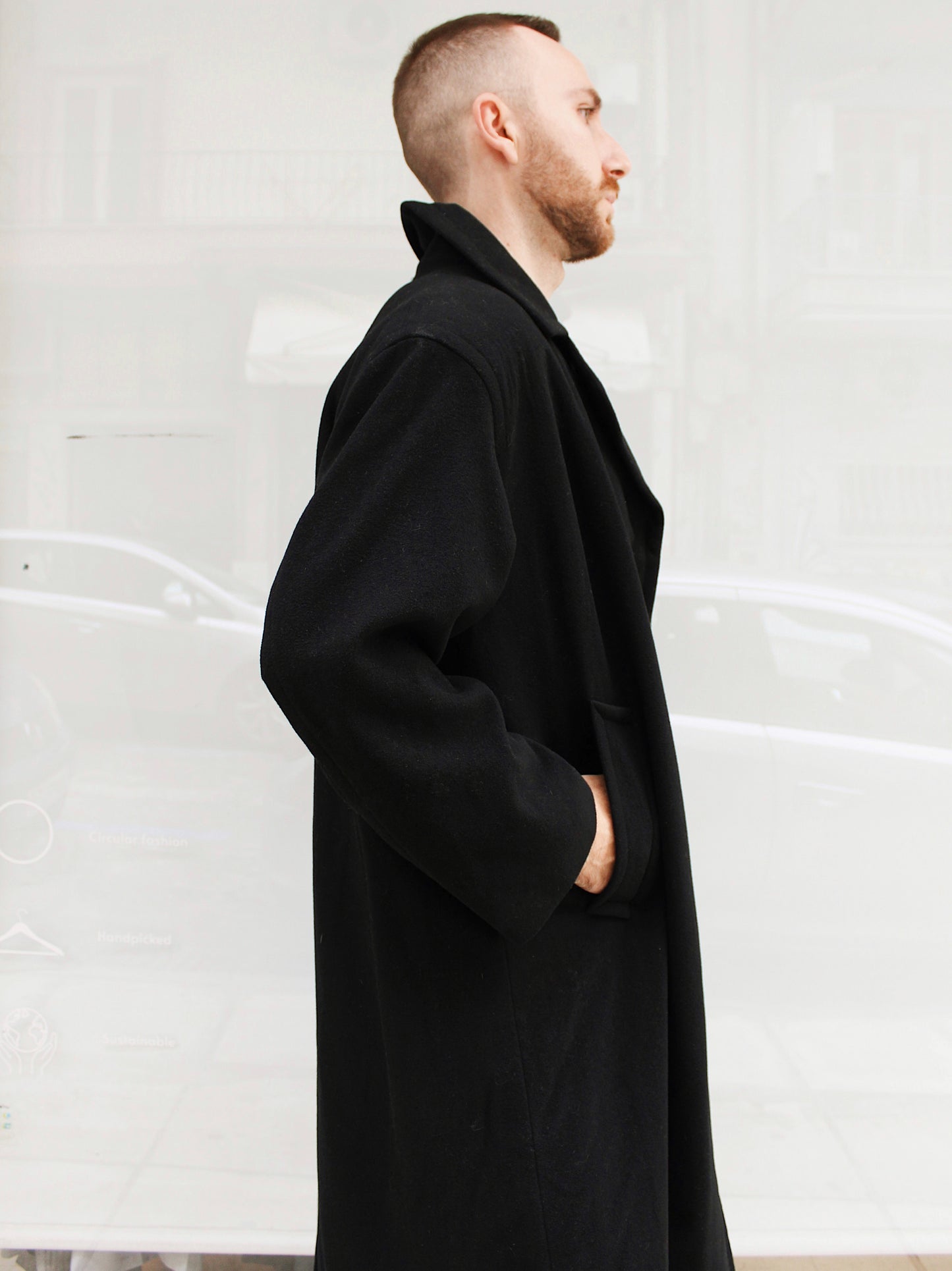 Maxi Black Overcoat