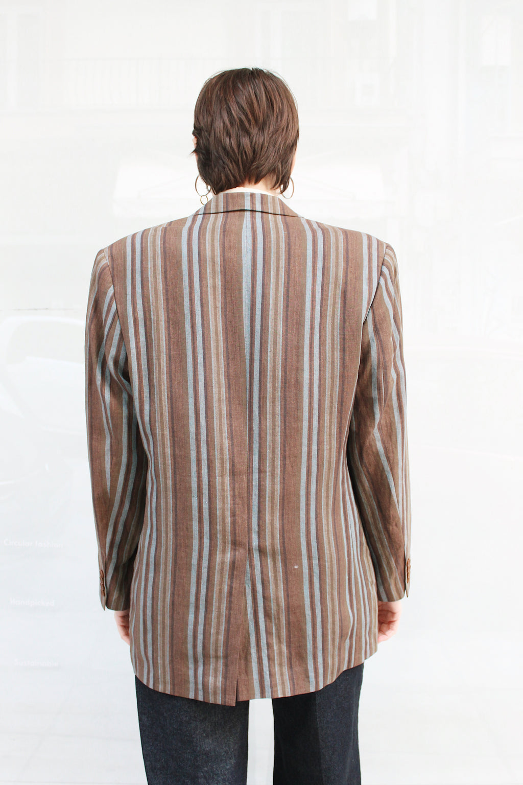 Striped Linen Blazer