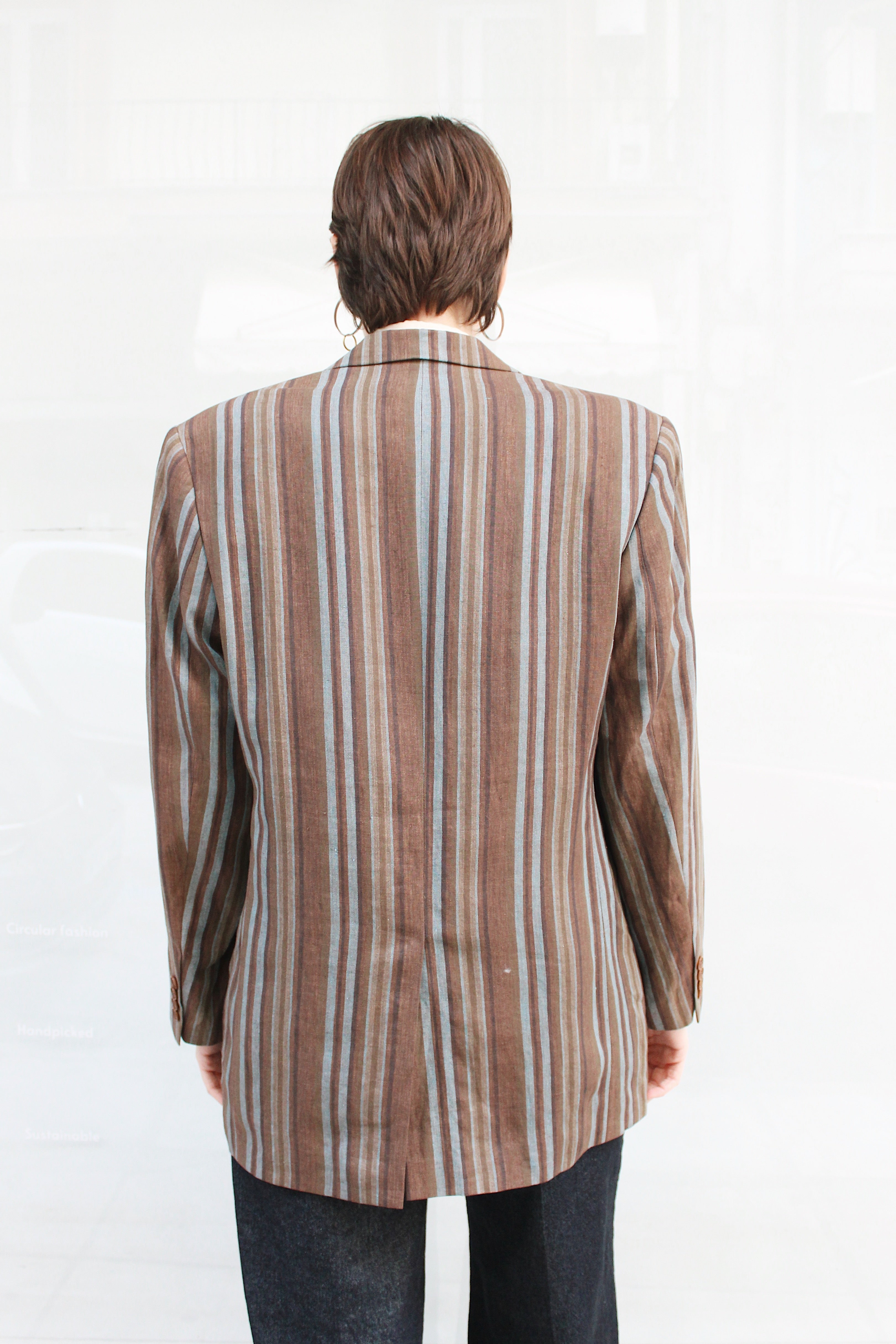 Striped Linen Blazer