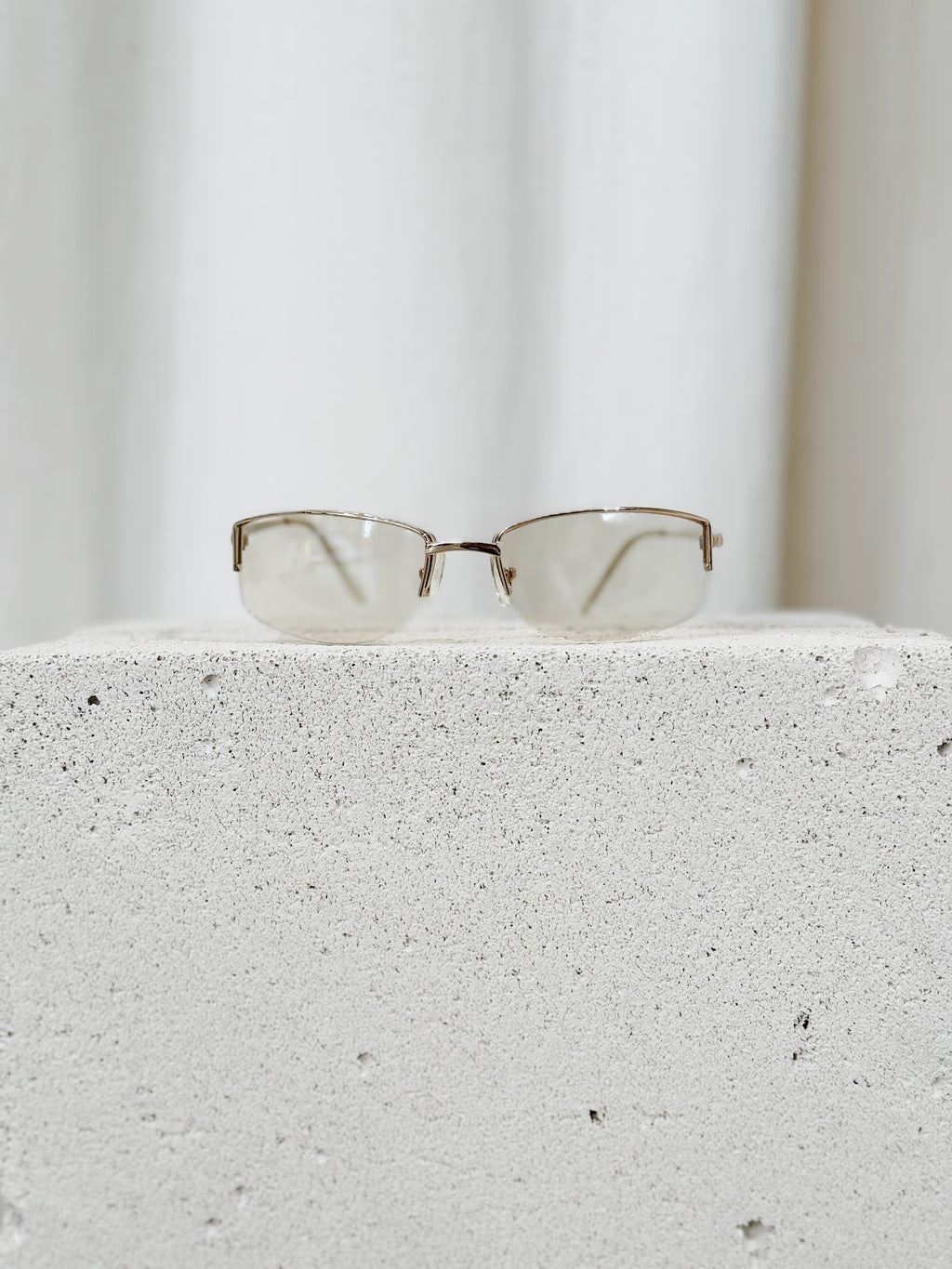 Semi Transparent Oval Sunglasses