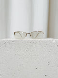 Semi Transparent Oval Sunglasses