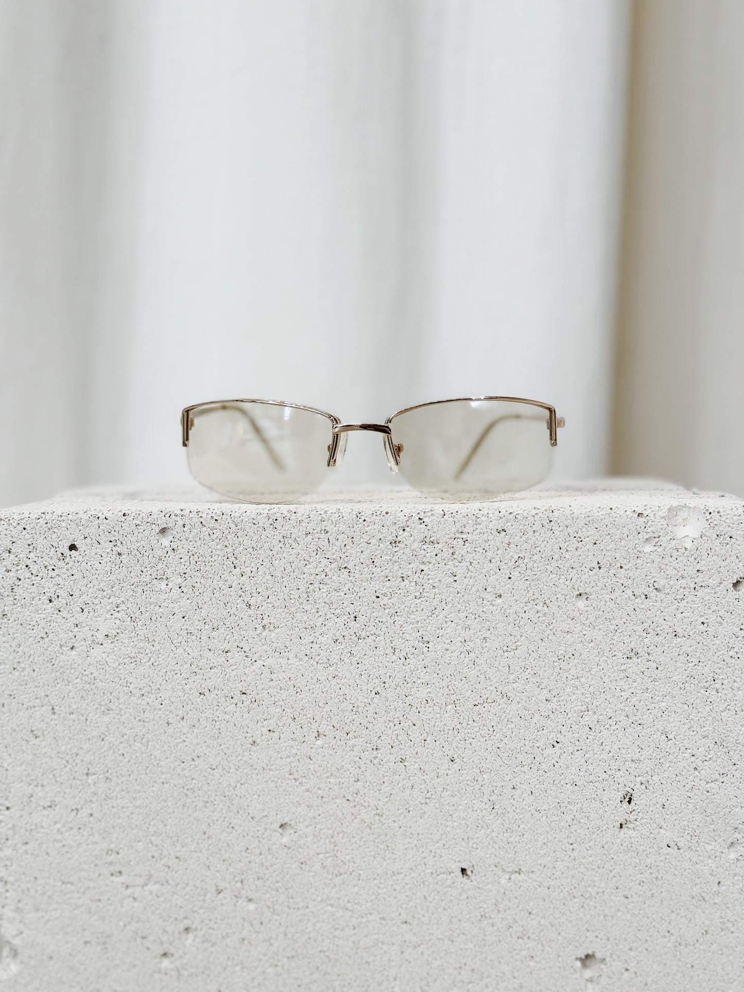 Semi Transparent Oval Sunglasses