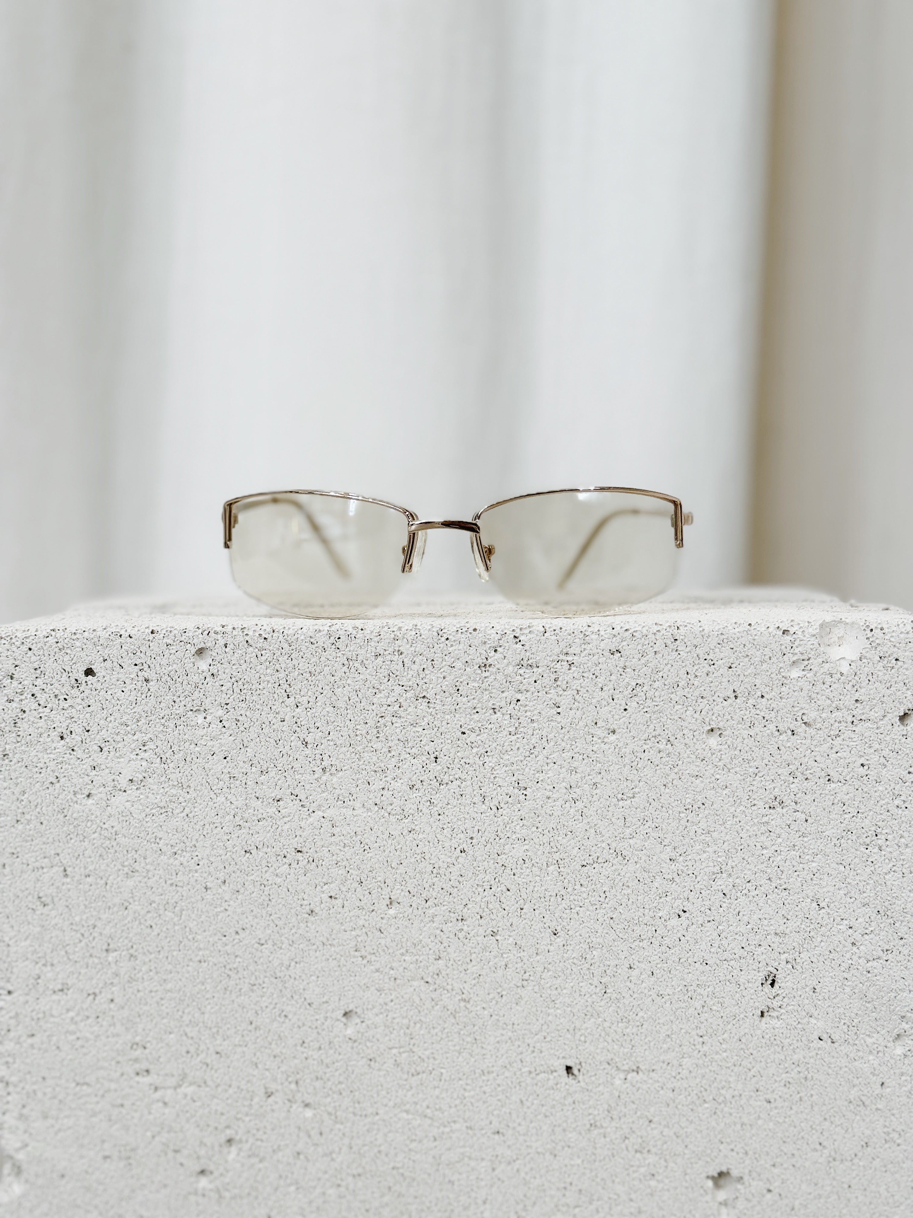 Semi Transparent Oval Sunglasses