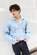 Light Blue Western Shirt