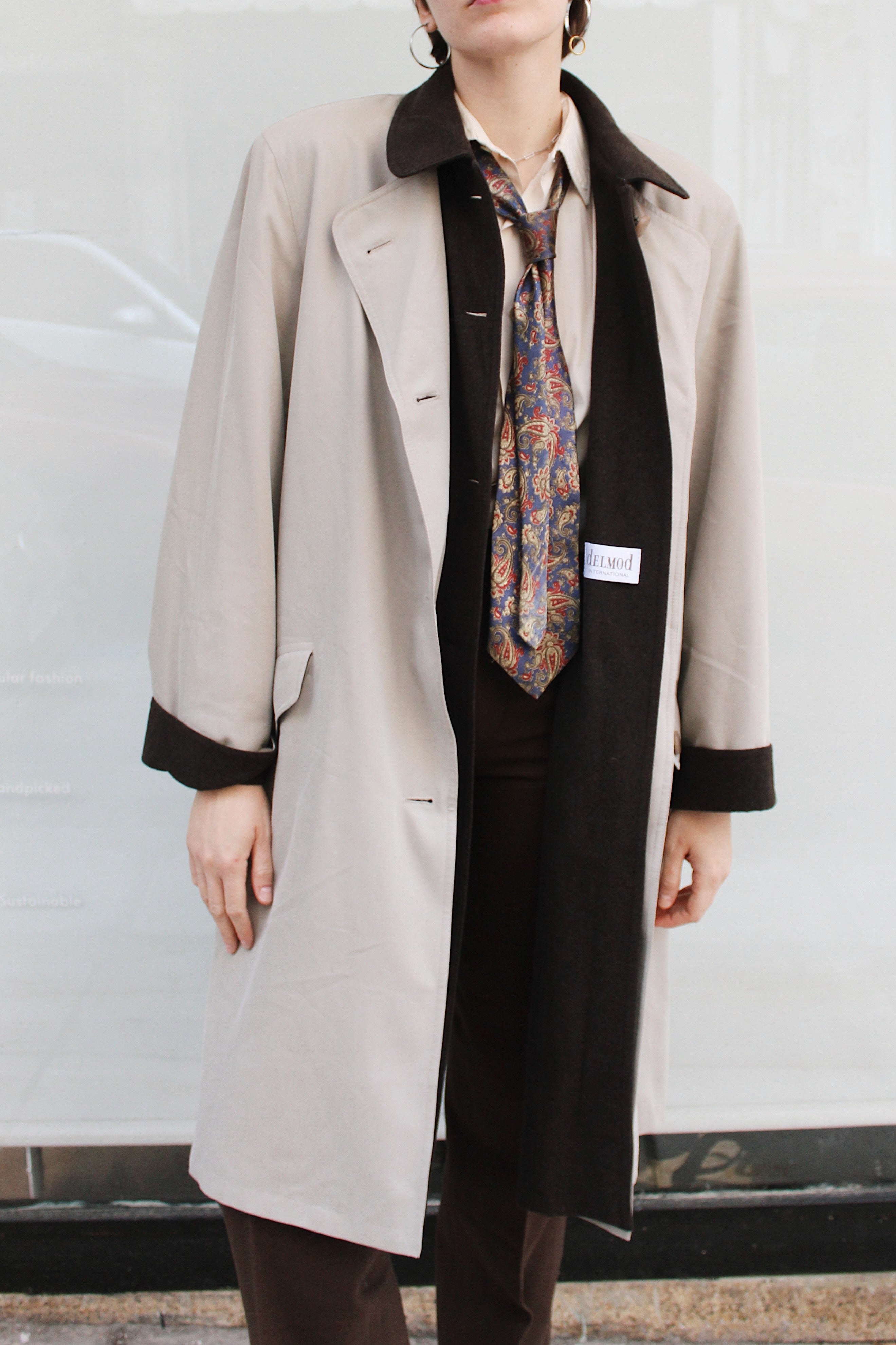 Light Beige Trench Coat