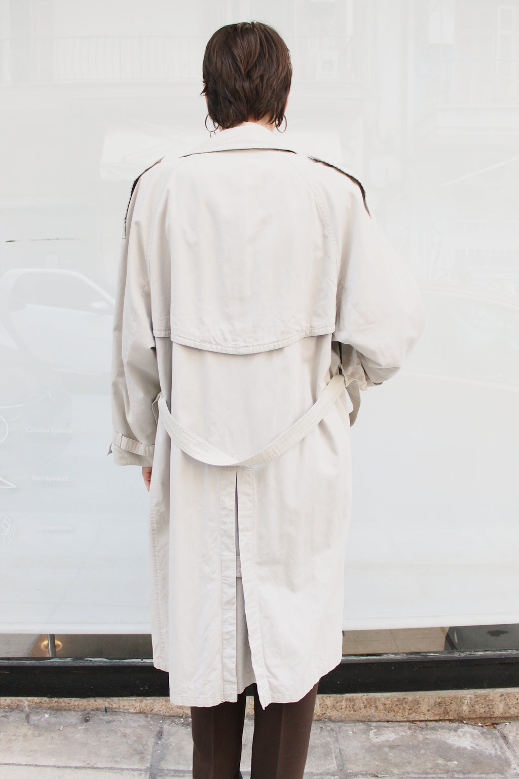 Light Beige Trench Coat