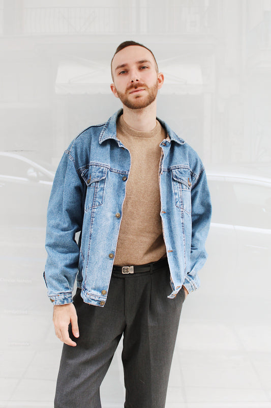 DENIM BOMBER JACKET