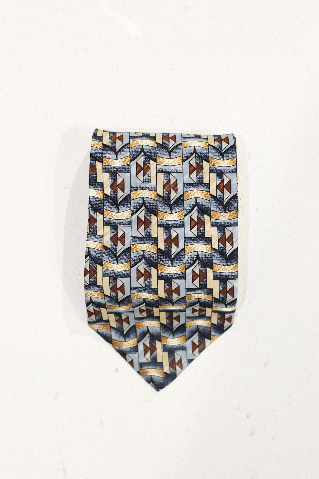 GEOMETRIC SILK TIE