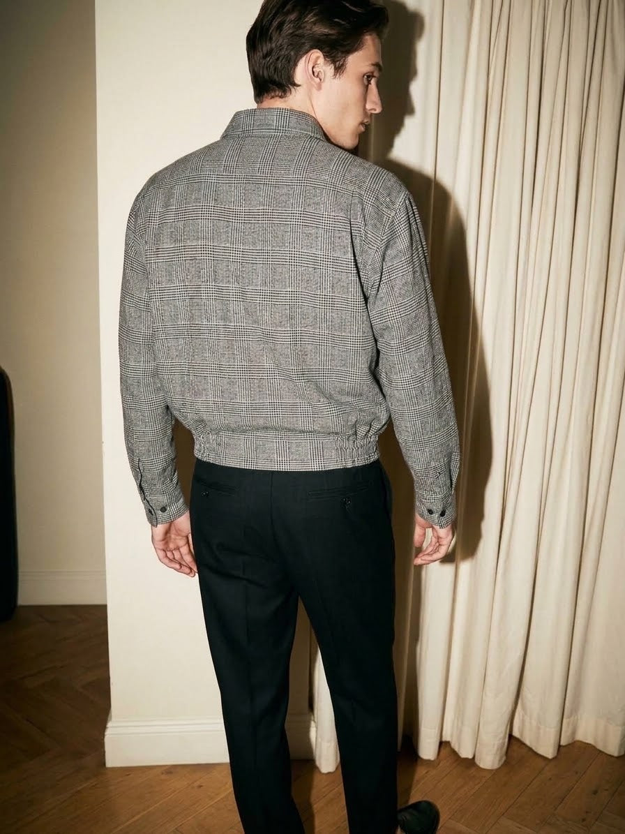 Plaid Gray Overshirt