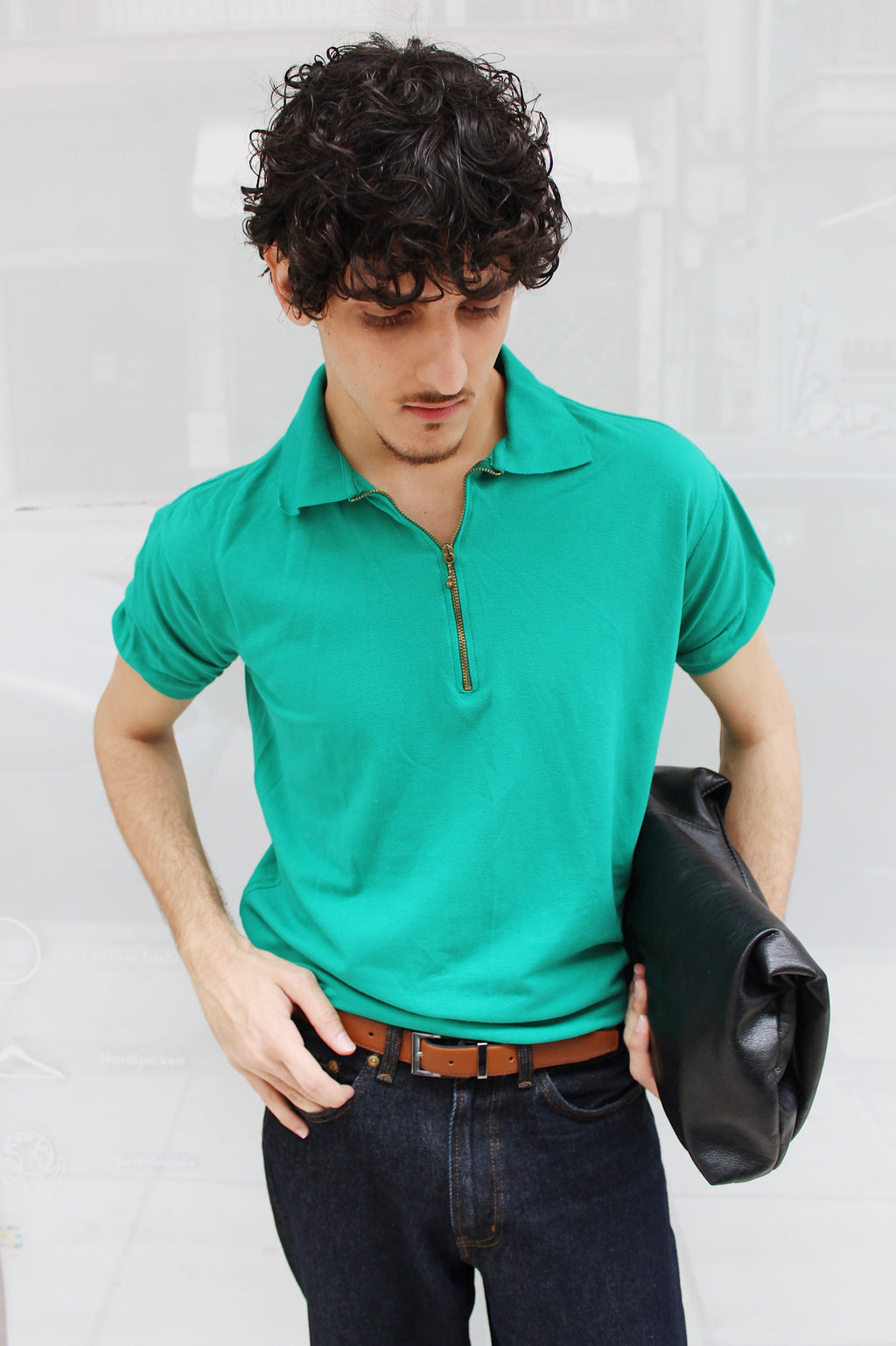 Half Zip Polo Shirt