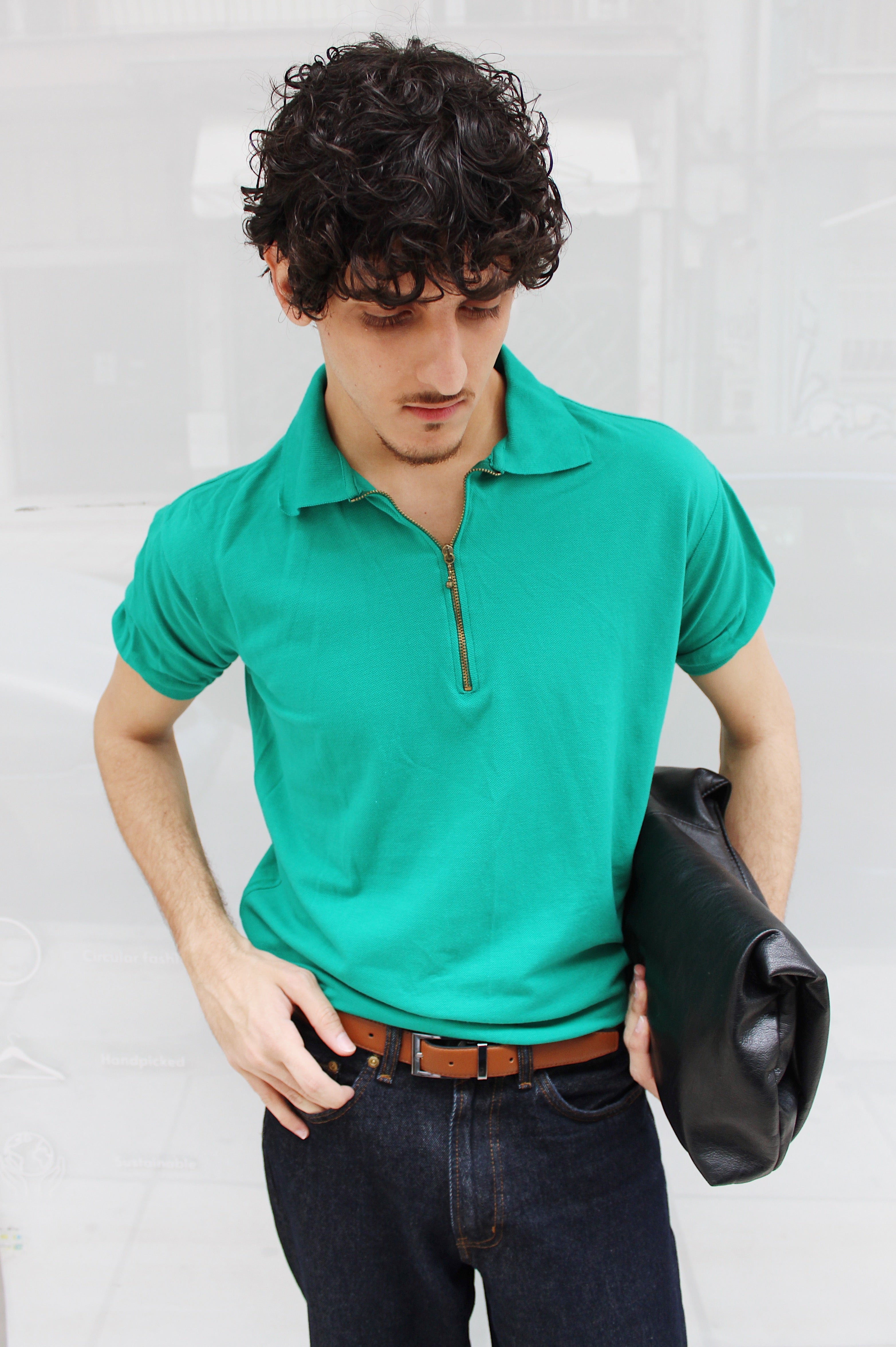 Half Zip Polo Shirt