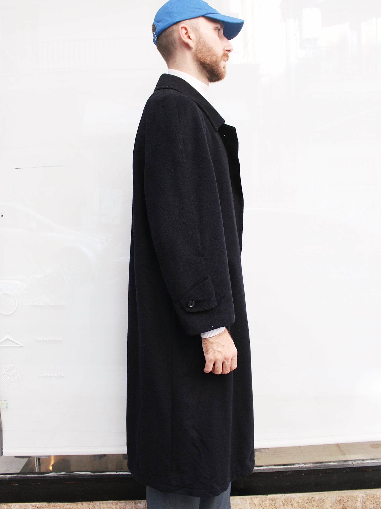 DARK GRAY MAXI COAT