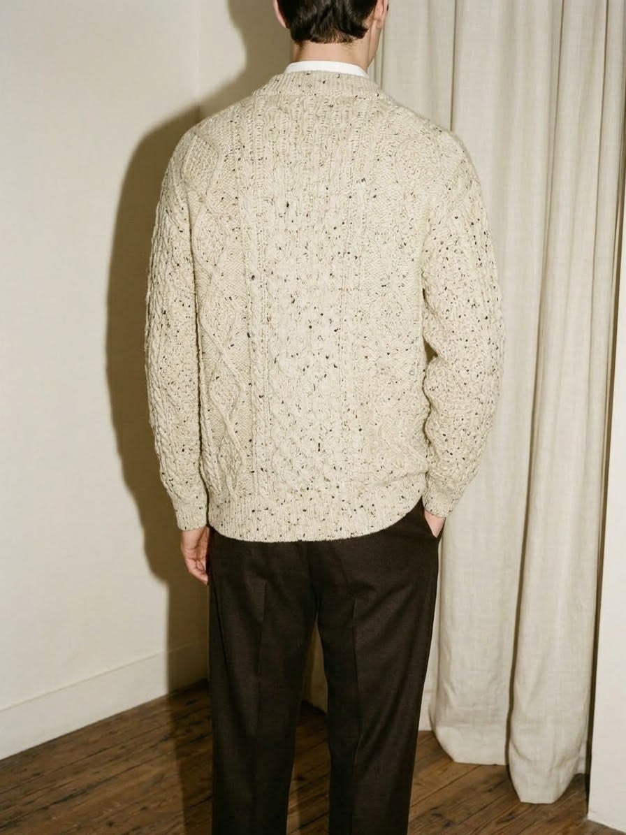 Fisherman Heavy Cardigan