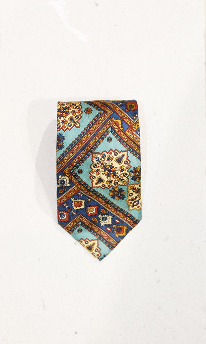 GEOMETRIC SILK TIE