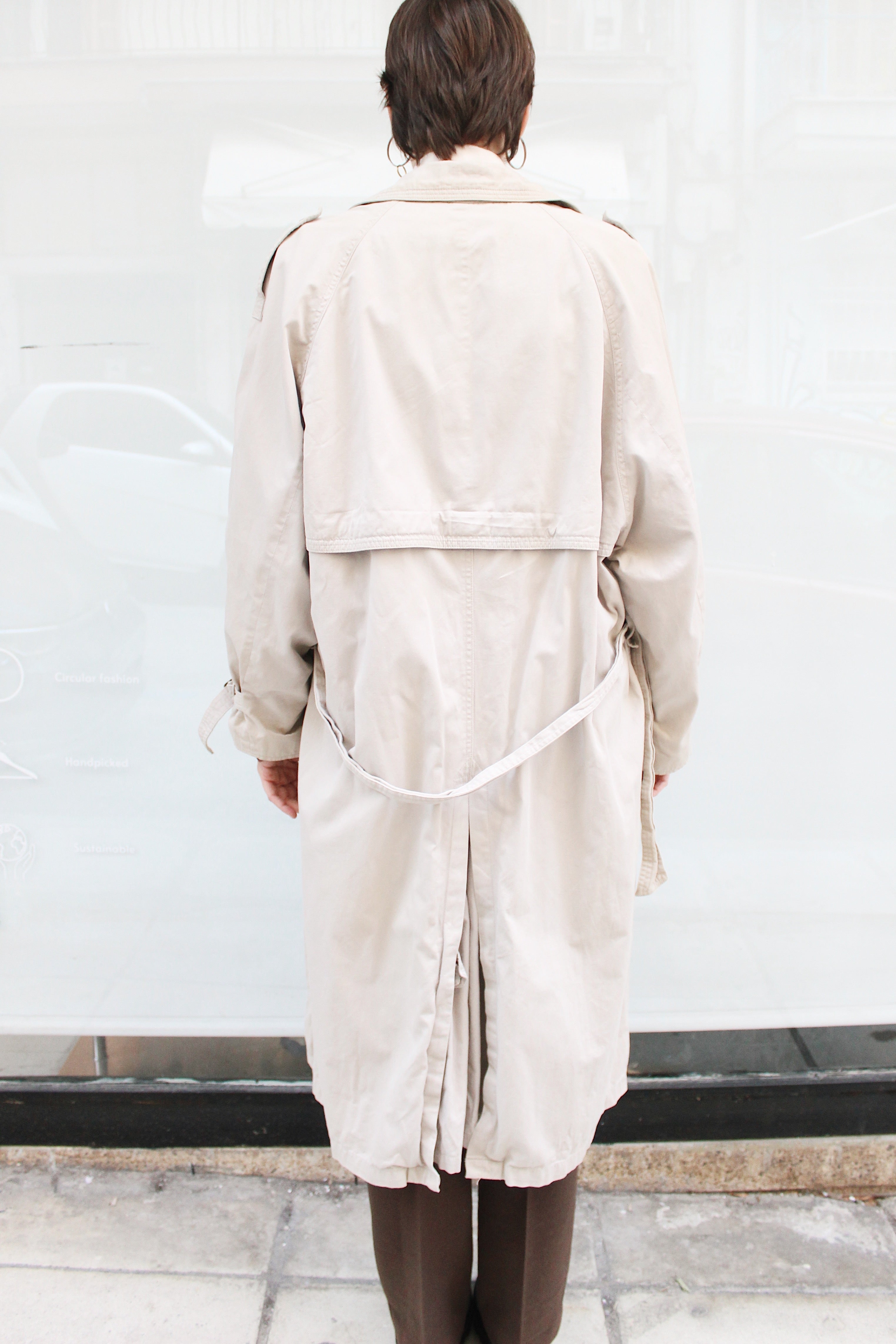Light Beige Trench Coat