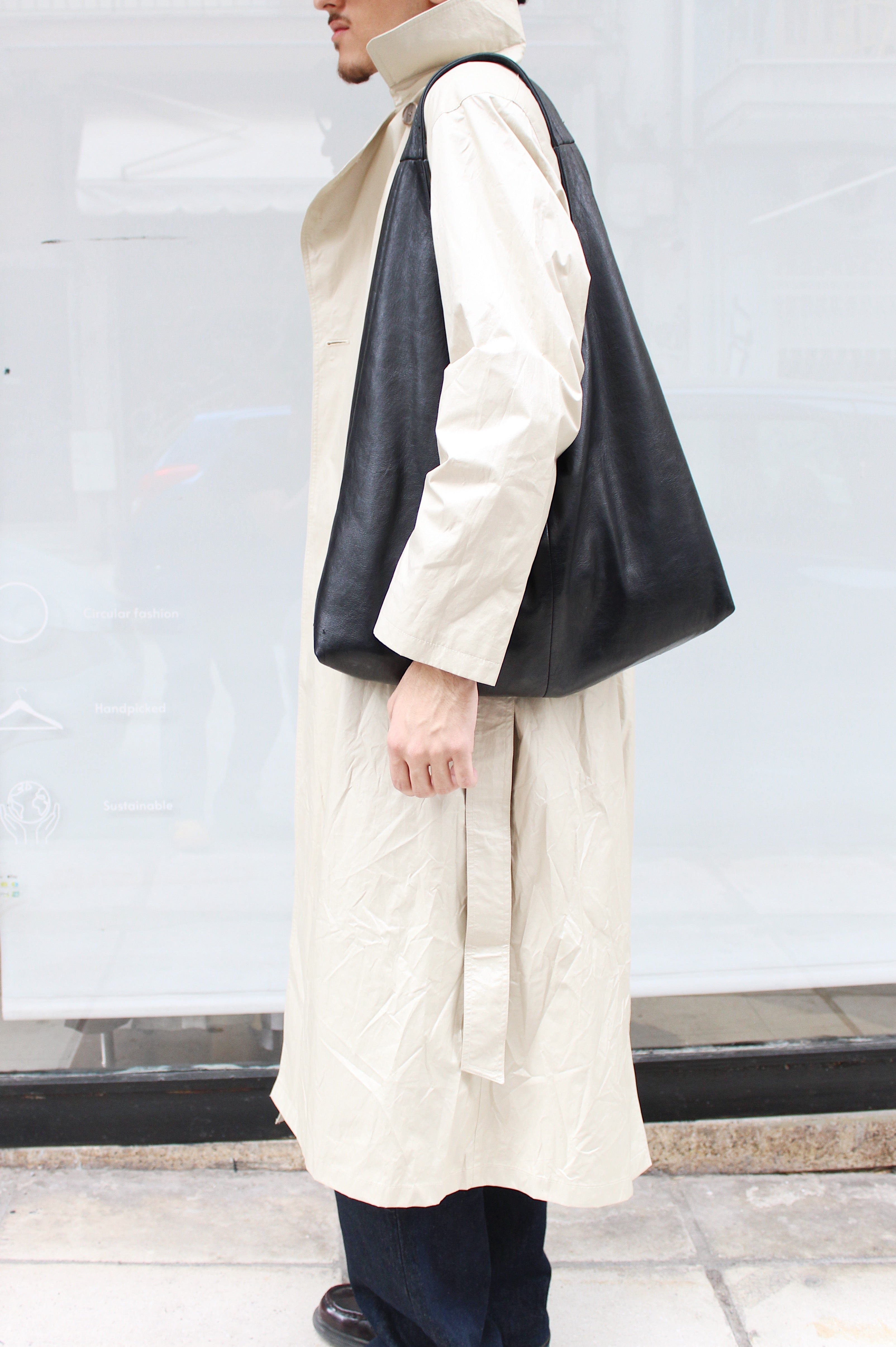 Maxi Light Beige Trench Coat