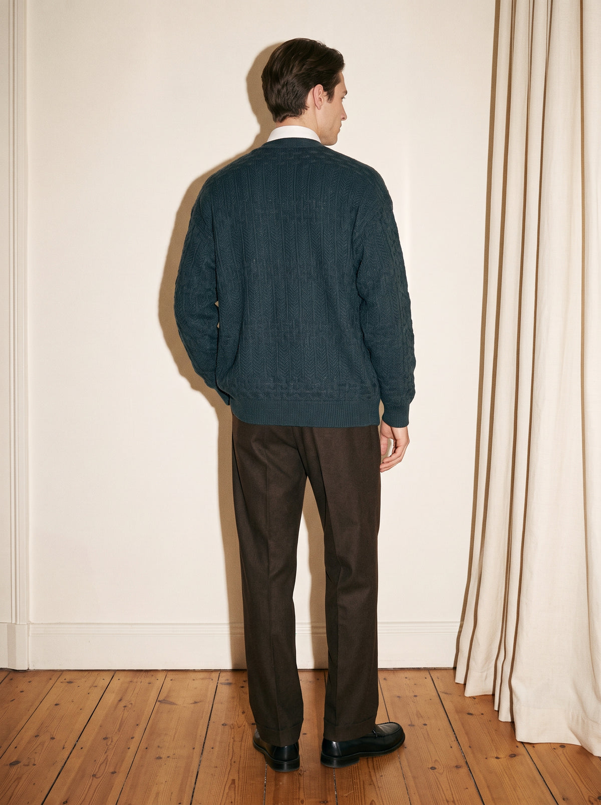 Dark Petrol Knitted