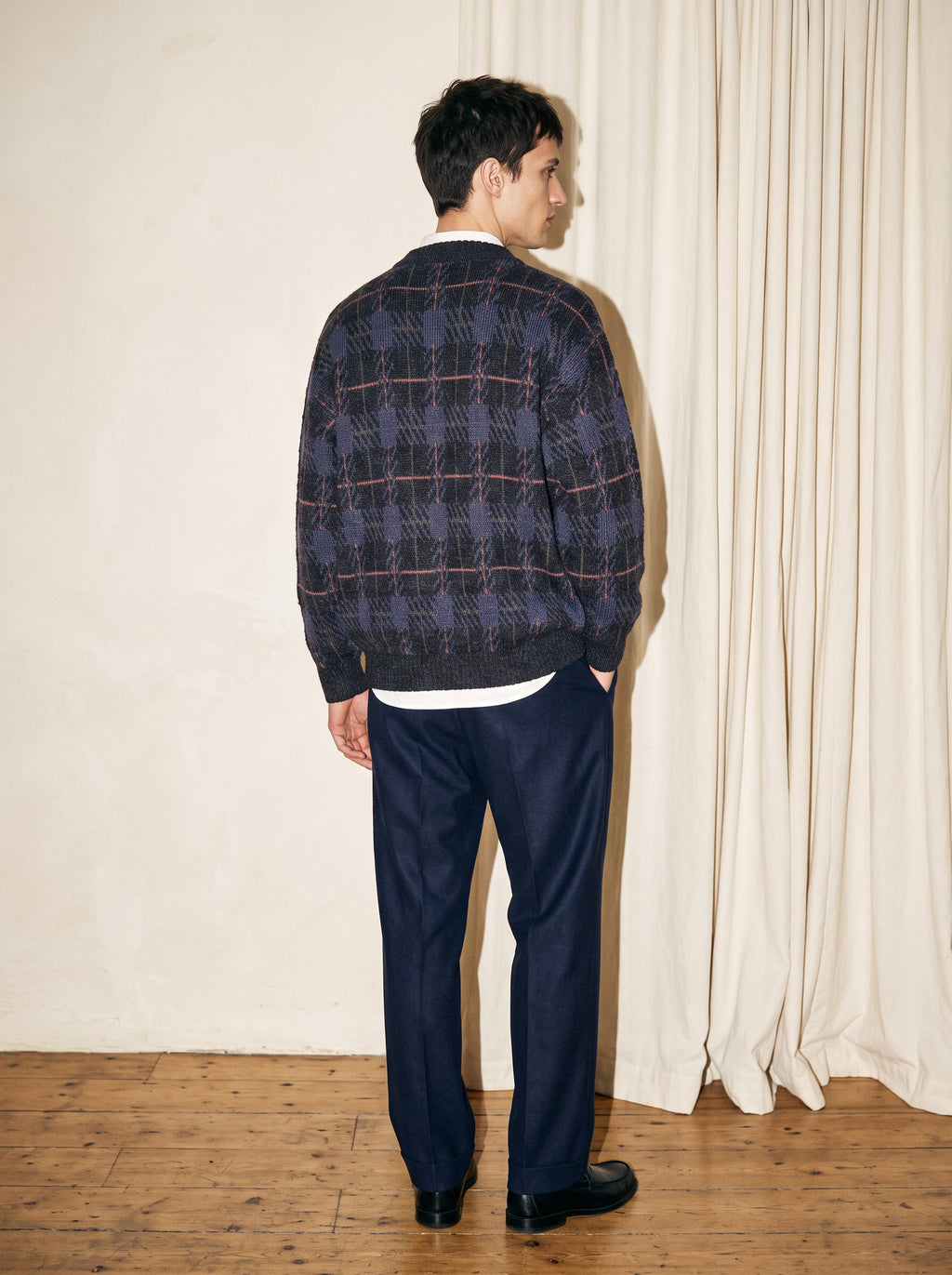 Crew Neck Knit Bomber