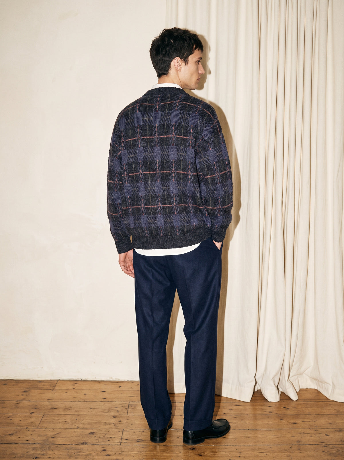 Crew Neck Knit Bomber