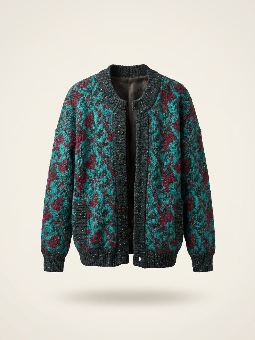 Geometric Heavy Cardigan