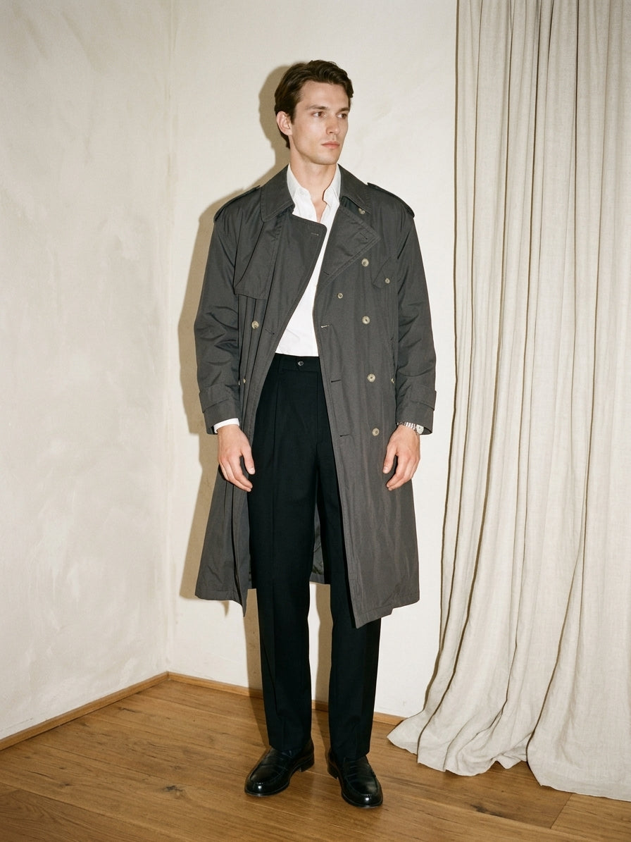 Dark Gray Trench