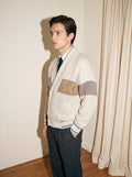 Double Breasted Knit Bomber