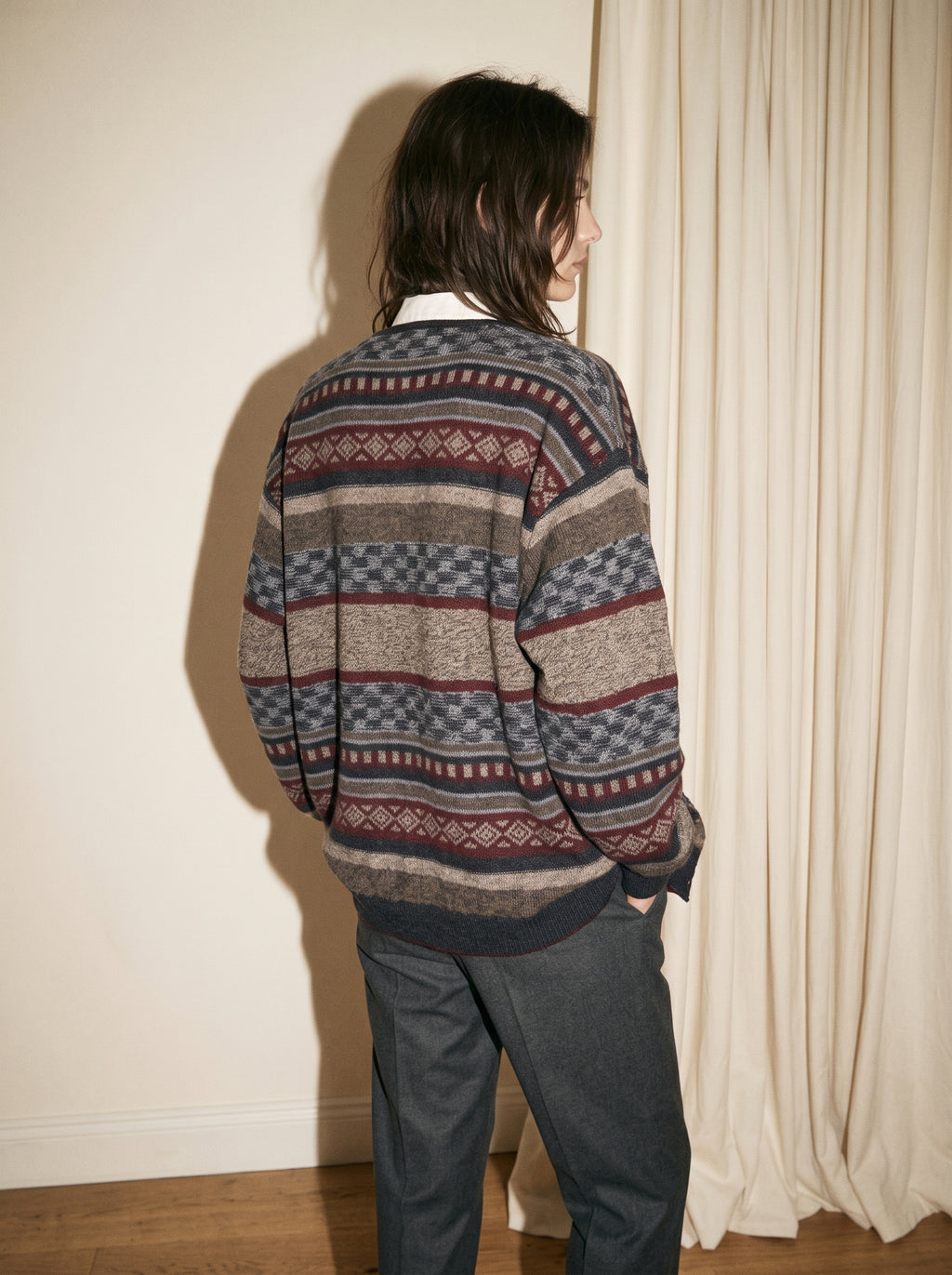 Geometric Merino Wool