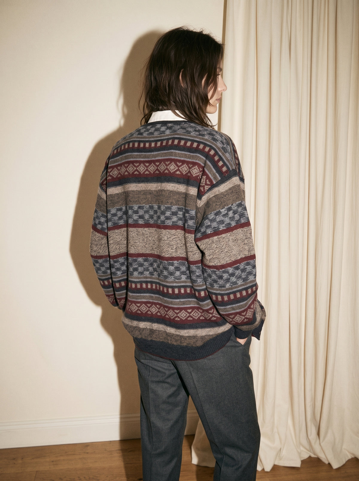 Geometric Merino Wool