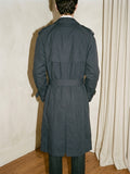 Dark Navy Blue Trench