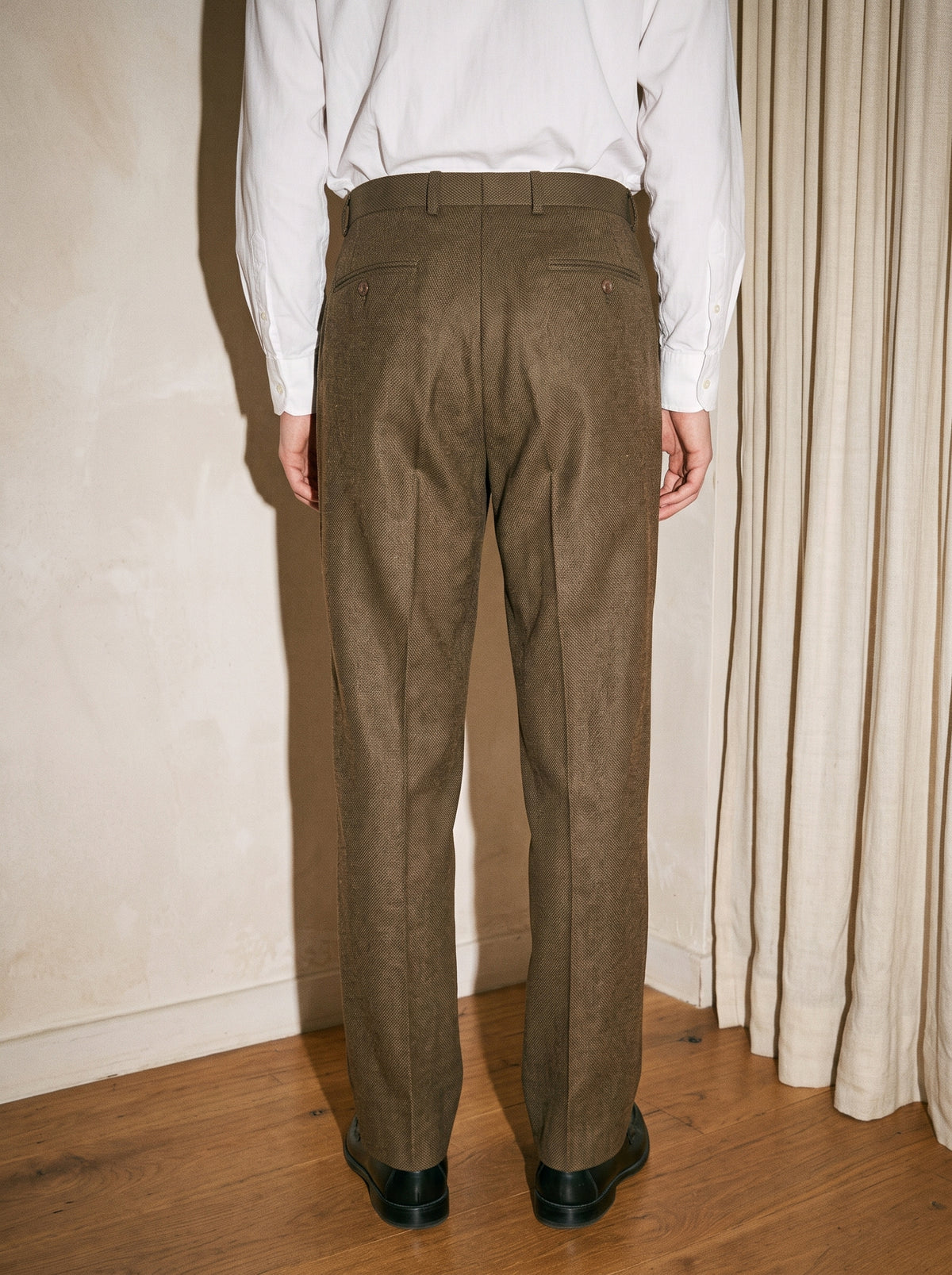 Dark Olive Pleated