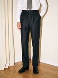 Charcoal Gray Pleated