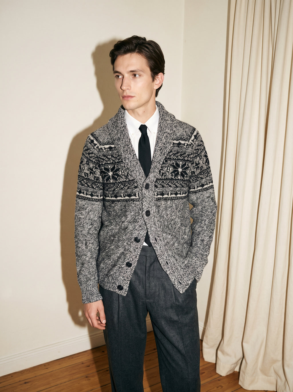 Shawl Knitted Cardigan