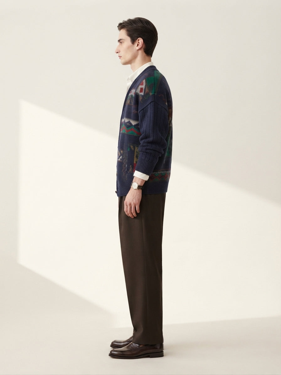 Abstract Heavy Cardigan