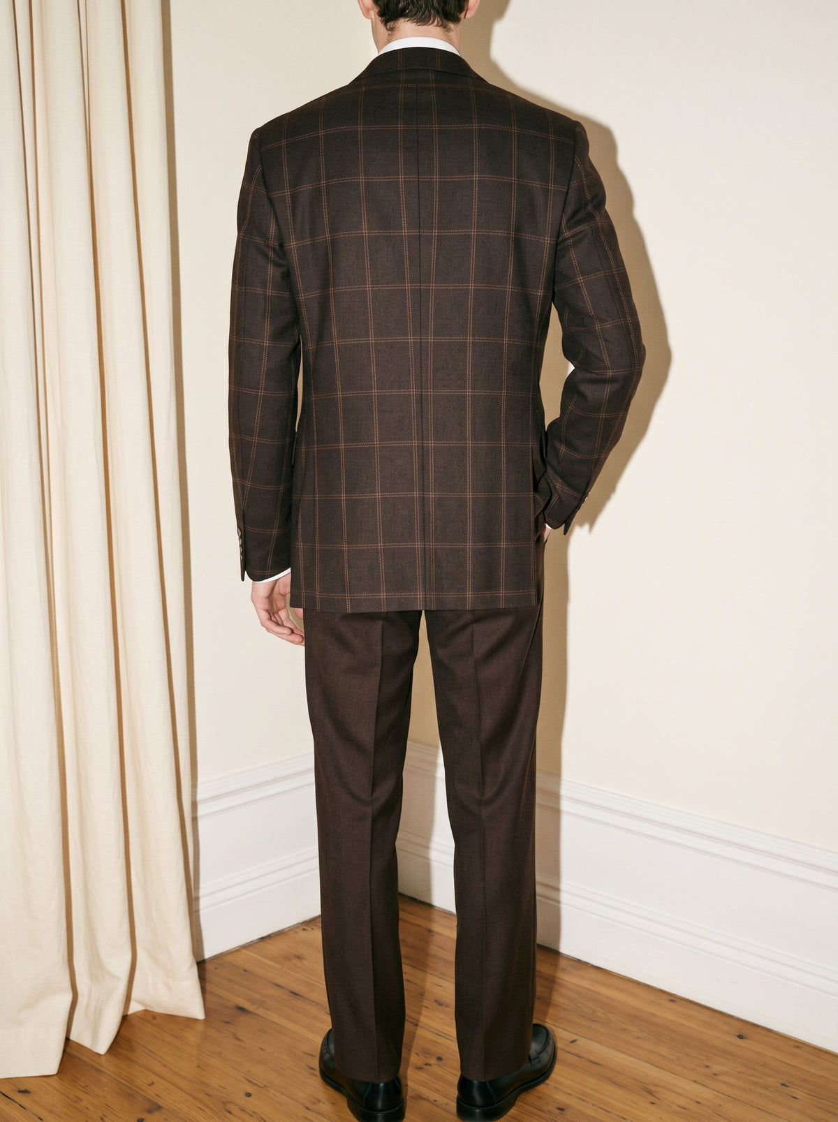 Windowpane Espresso Brown