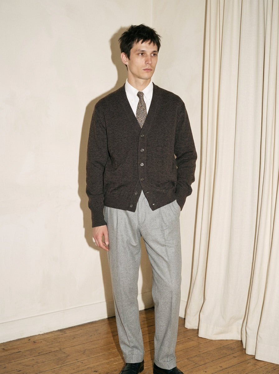 Dark Brown Wool