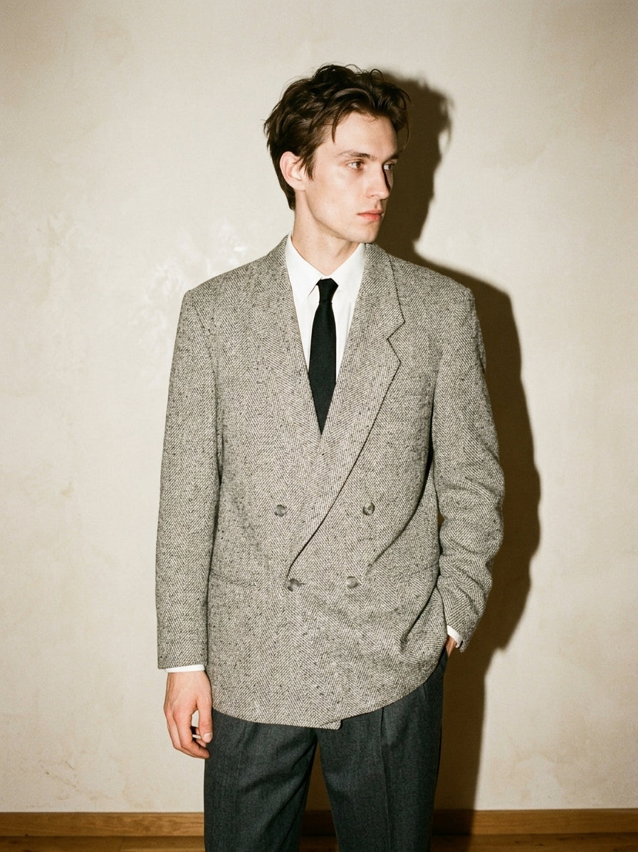 HERRINGBONE BLAZER