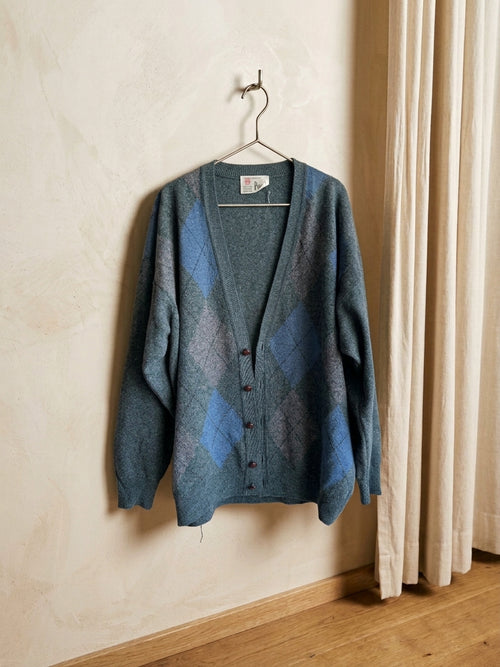 Argyle Geometric Cardigan