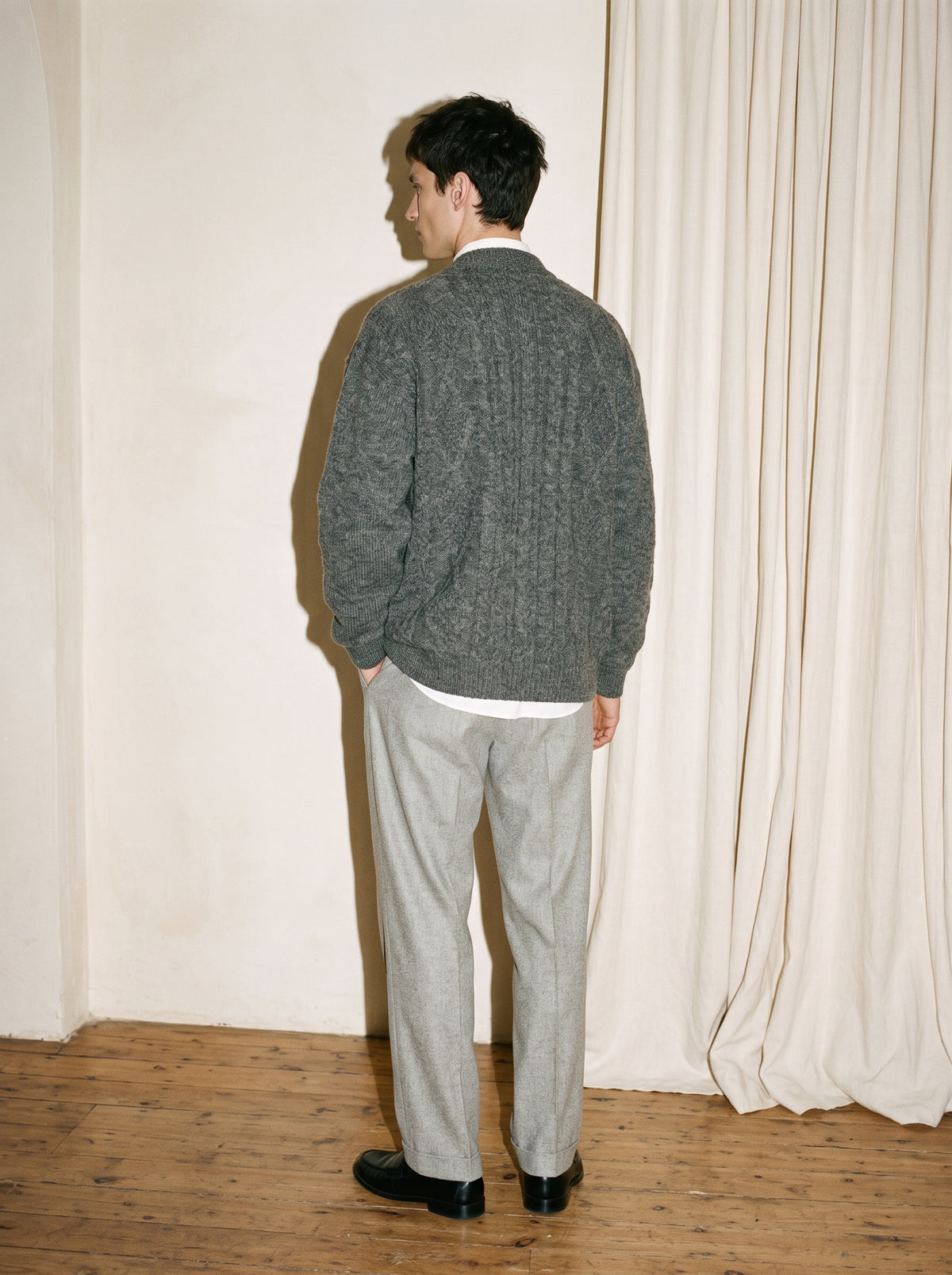 Gray Knitted