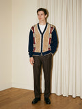 Suede Pattern Cardigan
