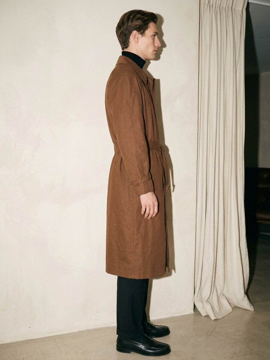 Chocolate Brown Trench