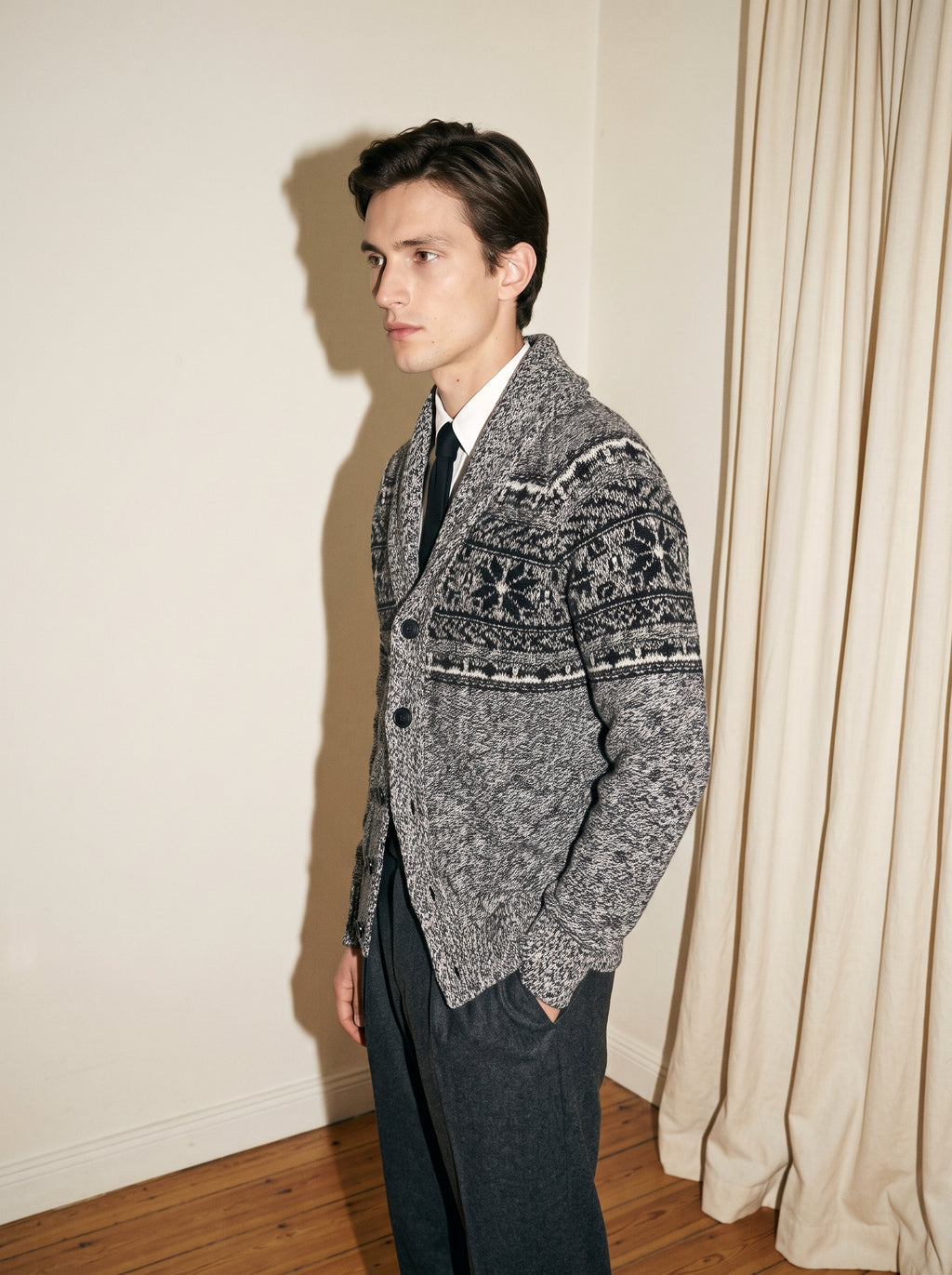 Shawl Knitted Cardigan