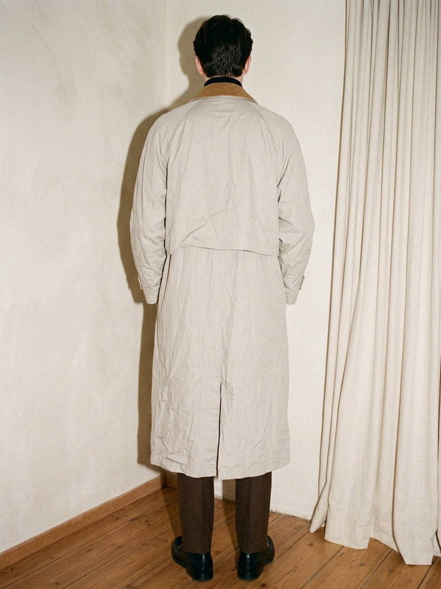Off White Maxi Trench