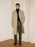 Dark Beige Maxi Trench