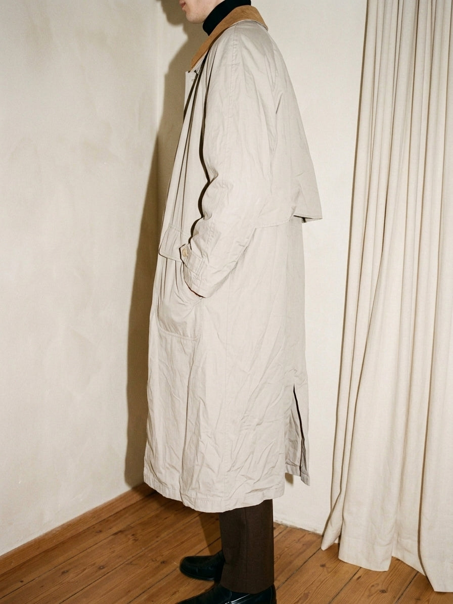 Off White Maxi Trench