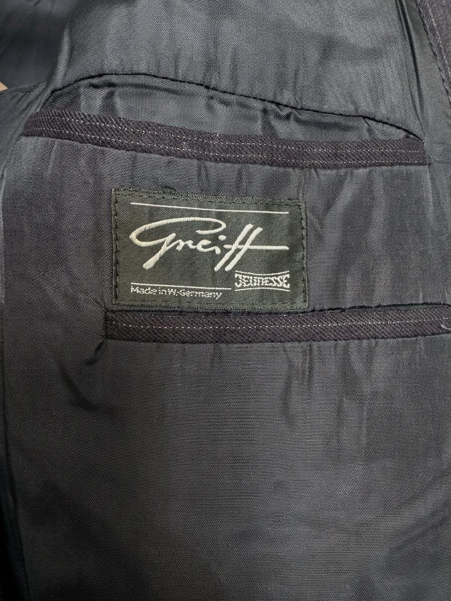 Greiff Charcoal Pinstripe