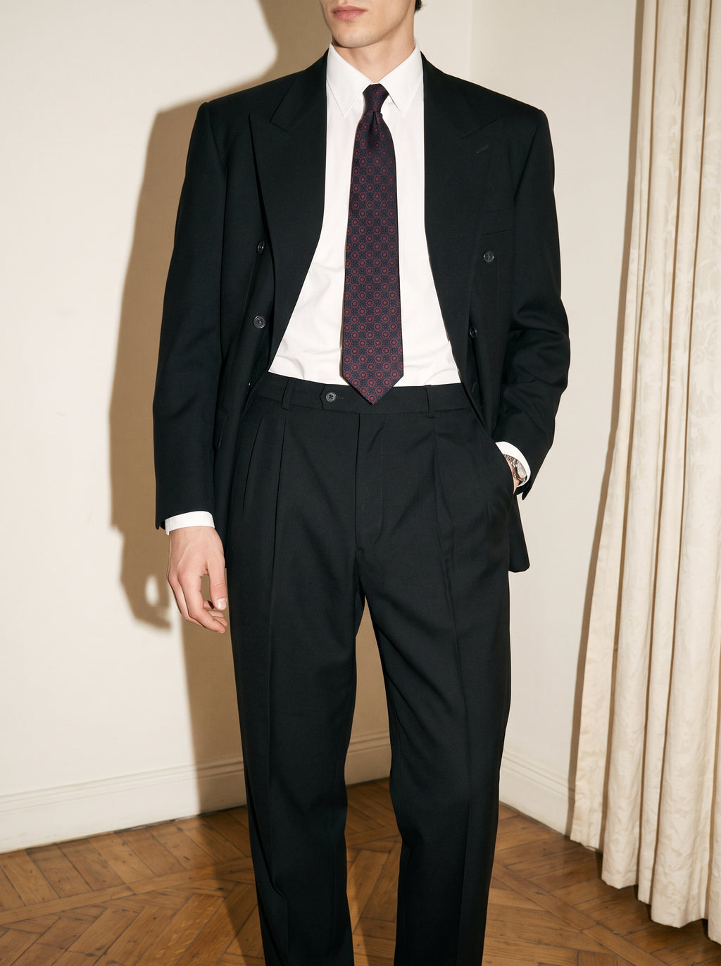 Midnight Black Wool